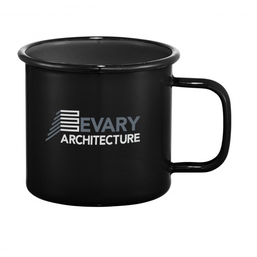 Black Enamel Metal Mugs